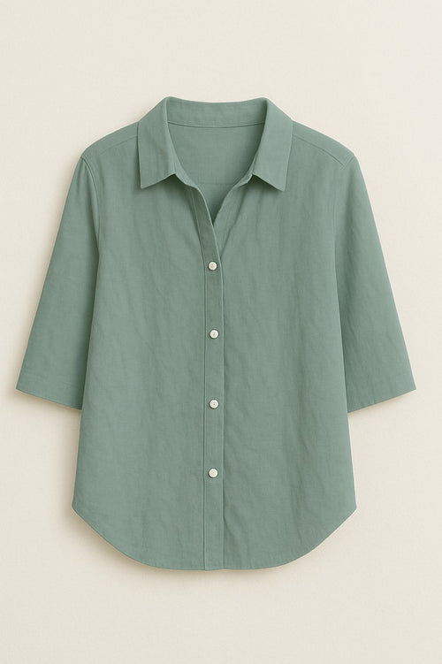 Liiyana Bloom Mist Duel Side Button Shirt