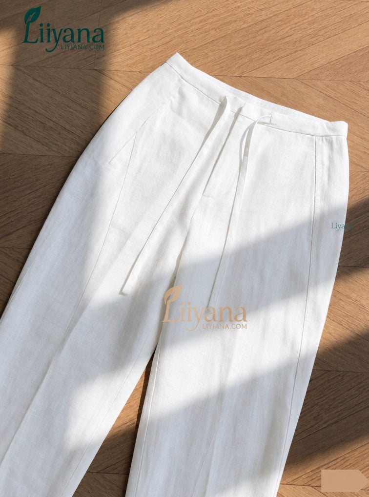 Premium Wide Leg Remi Cotton Pants-1pcs