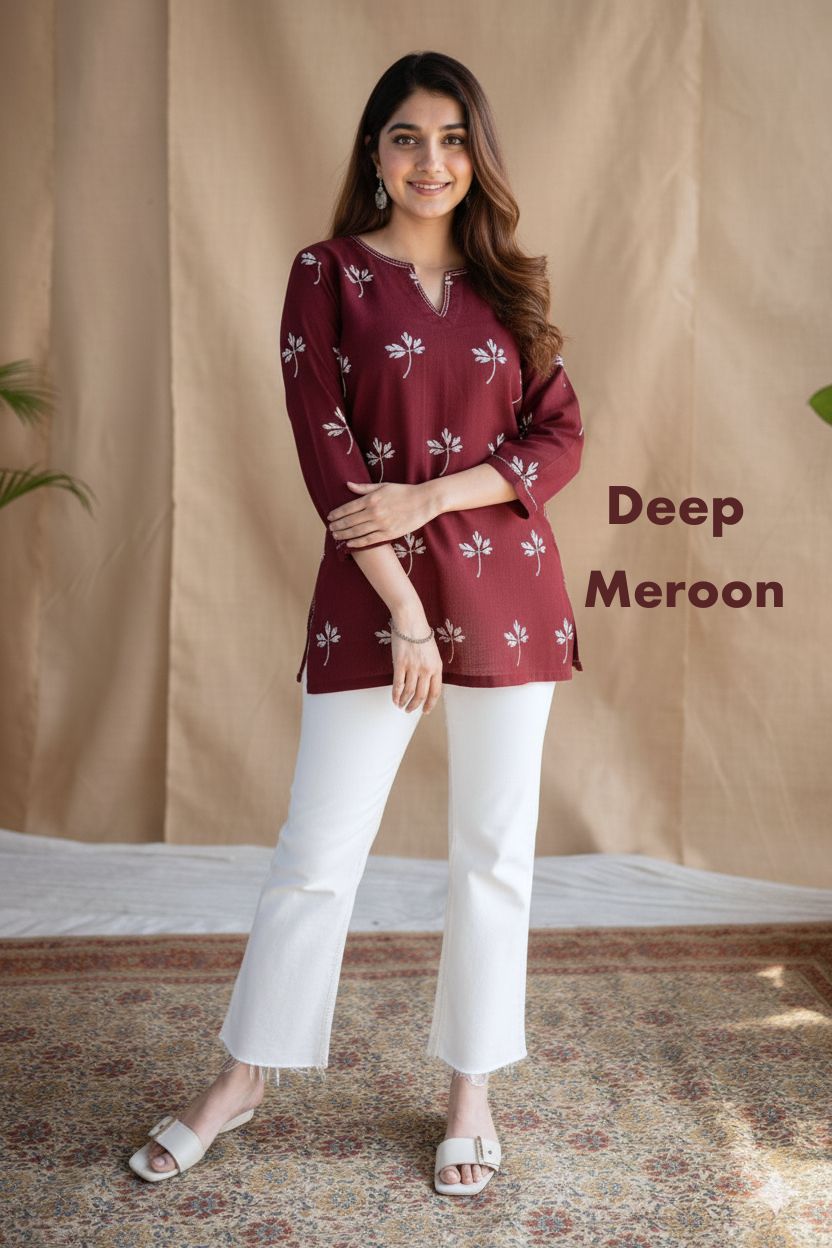 Indian Remi Cotton Bloom Top