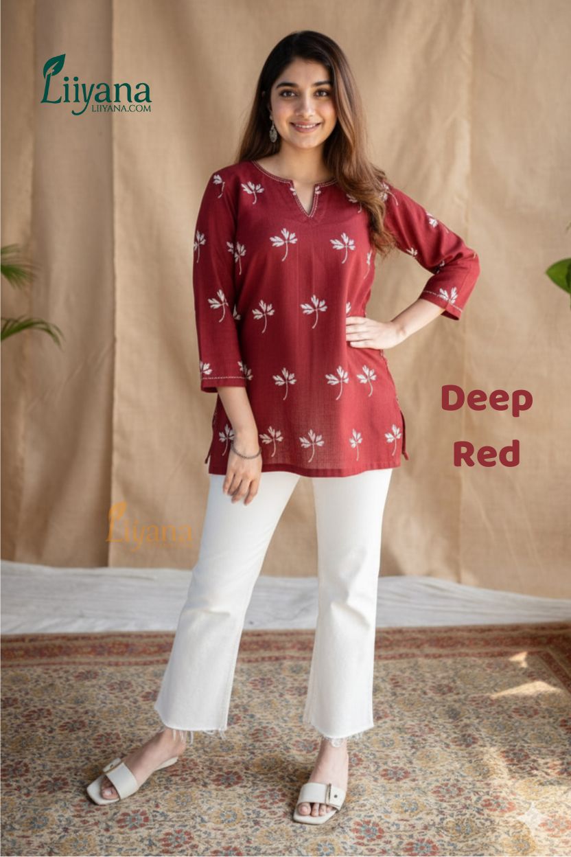 Indian Remi Cotton Bloom Top