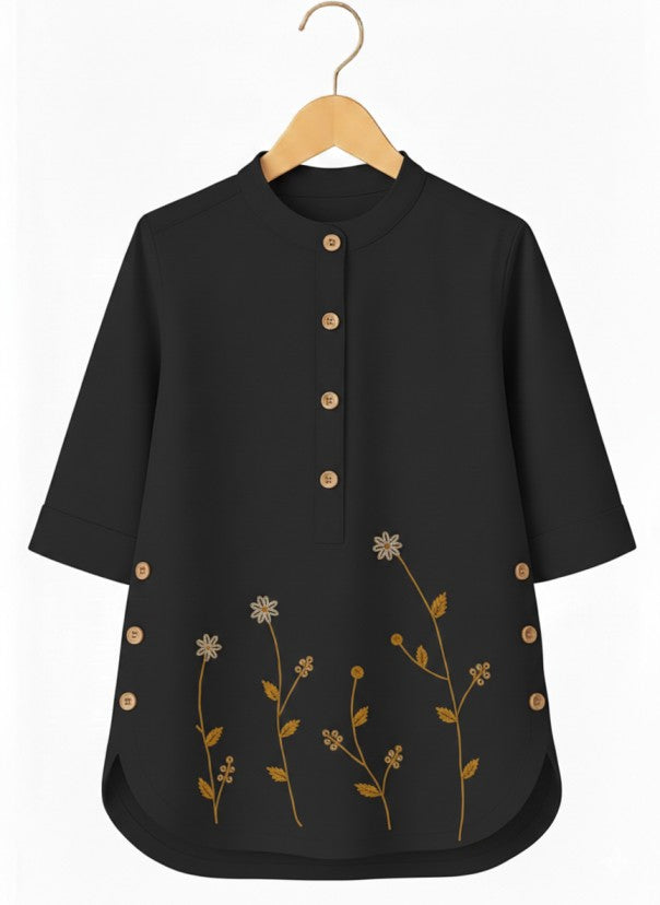 Irani Floral Embrodery Tunic Top