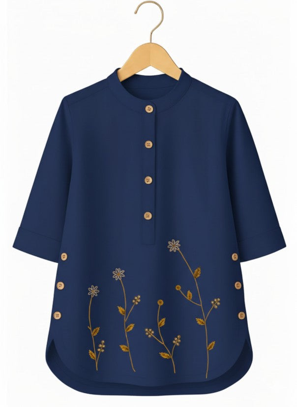 Irani Floral Embrodery Tunic Top