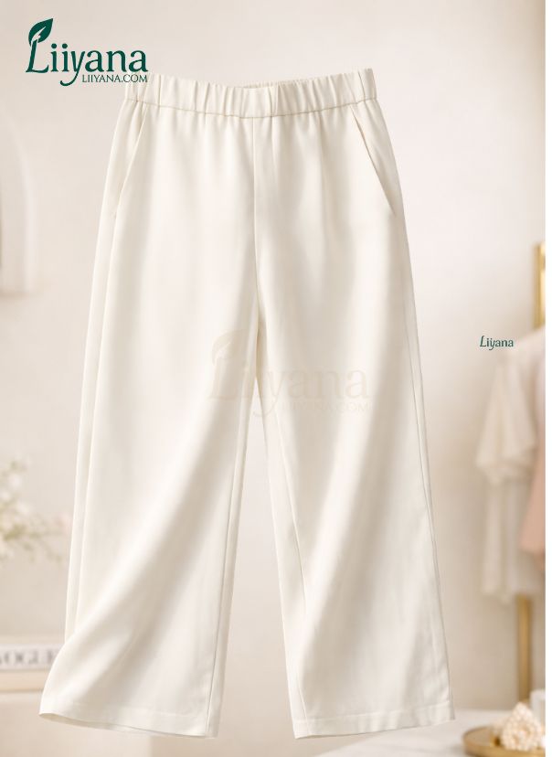 Liiyana women Remi Cotton Premium Wide Leg Pants 1pcs