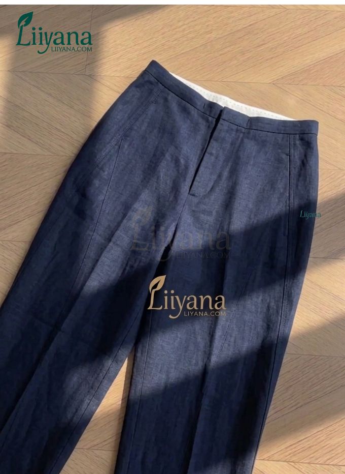 Premium Linen Wide Leg Pants (Soft Pastel Collection)