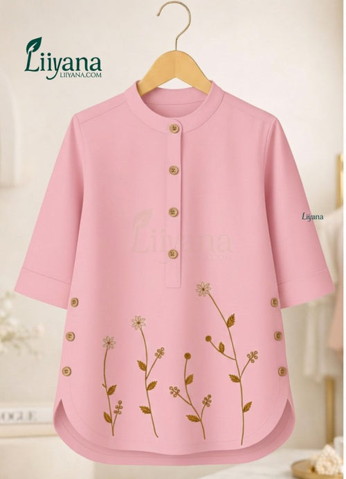 Irani Floral Embrodery Tunic Top