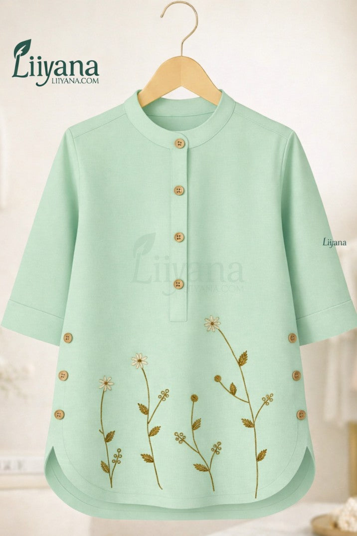 Irani Floral Embrodery Tunic Top